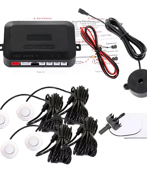 Load image into Gallery viewer, SINOVCLE 4 Sensors Buzzer 22Mm Car Parking Sensor Kit Reverse Backup Radar Sound Alert Indicator Probe System 12V Free Shipping
