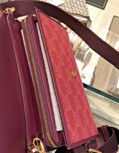 Load image into Gallery viewer, Michael Kors Women Lady Zip around Wallet Crossbody Bag Handbag Messenger Purse
