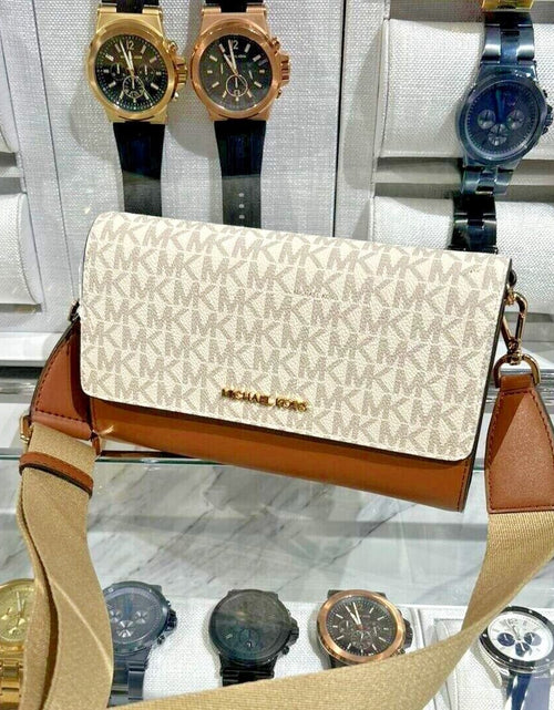 Load image into Gallery viewer, Michael Kors Women Lady Zip around Wallet Crossbody Bag Handbag Messenger Purse
