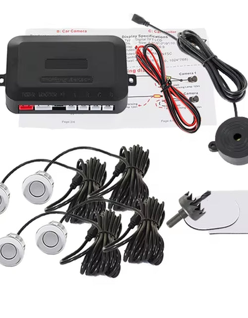 Load image into Gallery viewer, SINOVCLE 4 Sensors Buzzer 22Mm Car Parking Sensor Kit Reverse Backup Radar Sound Alert Indicator Probe System 12V Free Shipping
