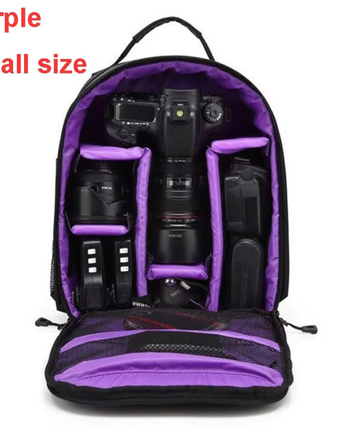 Load image into Gallery viewer, Waterproof DSLR Backpack Video Digital DSLR Camera Bag Multi-Functional Outdoor Camera Photo Bag Case for Nikon Canon DSLR Lens
