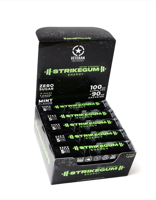 Load image into Gallery viewer, Strike Premium Energy Gum | Tray
