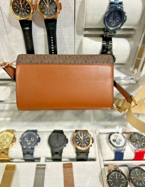 Load image into Gallery viewer, Michael Kors Women Lady Zip around Wallet Crossbody Bag Handbag Messenger Purse
