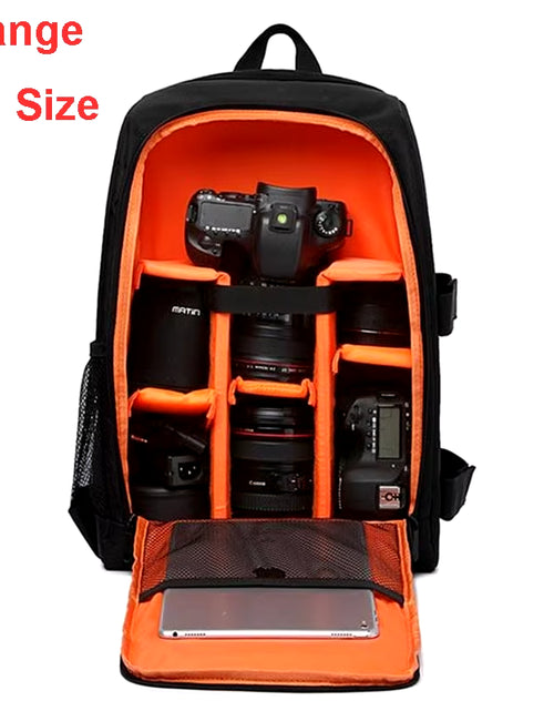 Load image into Gallery viewer, Waterproof DSLR Backpack Video Digital DSLR Camera Bag Multi-Functional Outdoor Camera Photo Bag Case for Nikon Canon DSLR Lens

