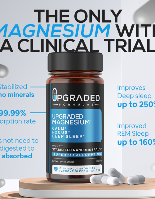 Load image into Gallery viewer, Upgraded Magnesium: Clinically Shown To Greatly Improve BOTH REM and Deep Sleep
