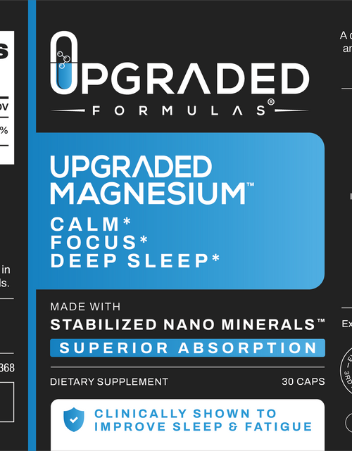 Load image into Gallery viewer, Upgraded Magnesium: Clinically Shown To Greatly Improve BOTH REM and Deep Sleep
