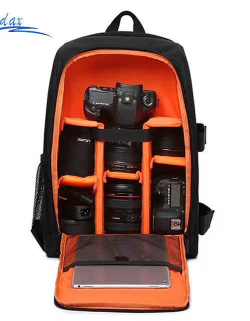 Load image into Gallery viewer, Waterproof DSLR Backpack Video Digital DSLR Camera Bag Multi-Functional Outdoor Camera Photo Bag Case for Nikon Canon DSLR Lens
