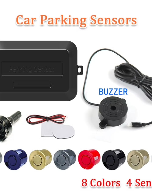 Load image into Gallery viewer, SINOVCLE 4 Sensors Buzzer 22Mm Car Parking Sensor Kit Reverse Backup Radar Sound Alert Indicator Probe System 12V Free Shipping
