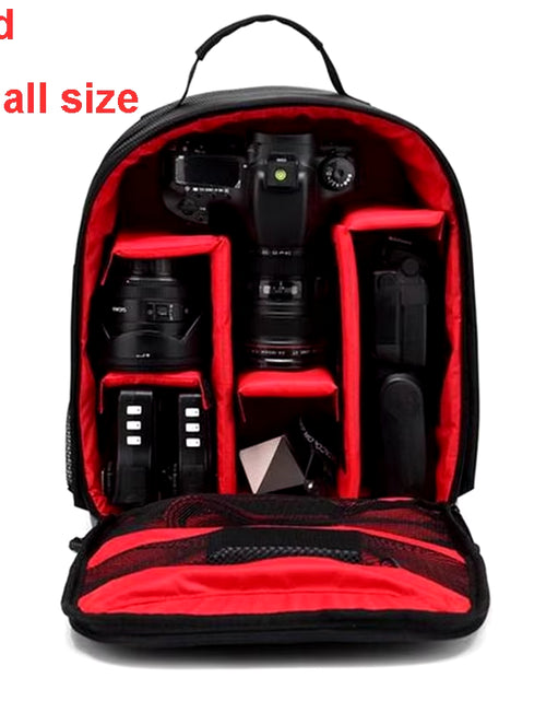 Load image into Gallery viewer, Waterproof DSLR Backpack Video Digital DSLR Camera Bag Multi-Functional Outdoor Camera Photo Bag Case for Nikon Canon DSLR Lens
