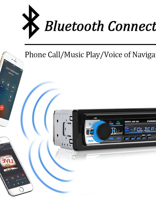 Load image into Gallery viewer, Car Radio 1 Din Stereo Player Digital Bluetooth Car MP3 Player 60Wx4 FM Radio Stereo Audio Music USB/SD with in Dash AUX Input
