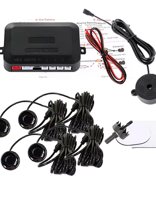 Load image into Gallery viewer, SINOVCLE 4 Sensors Buzzer 22Mm Car Parking Sensor Kit Reverse Backup Radar Sound Alert Indicator Probe System 12V Free Shipping
