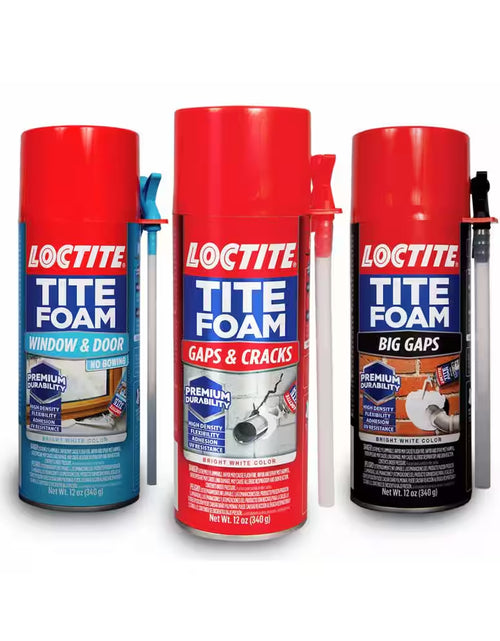 Load image into Gallery viewer, TITE FOAM Big Gaps Spray Foam, Bright White, 12 Oz. Can, Insulating Spray Foam Sealant
