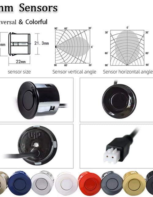 Load image into Gallery viewer, SINOVCLE 4 Sensors Buzzer 22Mm Car Parking Sensor Kit Reverse Backup Radar Sound Alert Indicator Probe System 12V Free Shipping
