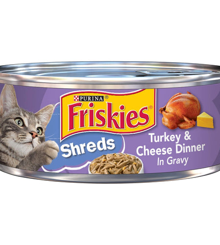 Purina Shreds Turkey and Cheese Dinner in Gravy High Protein Wet Cat Food - (...