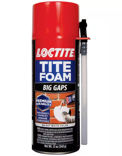 Load image into Gallery viewer, TITE FOAM Big Gaps Spray Foam, Bright White, 12 Oz. Can, Insulating Spray Foam Sealant
