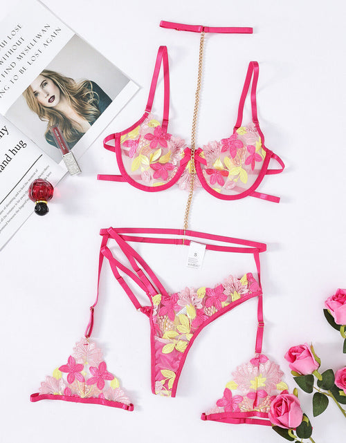 Load image into Gallery viewer, Women'S Sexy-Lingerie Lace Babydoll Bra Thong Set Sleepwear Underwear Nightwear
