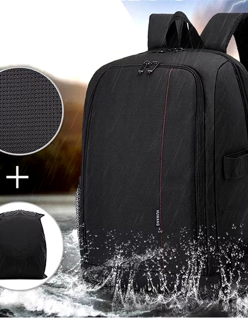 Load image into Gallery viewer, Waterproof DSLR Backpack Video Digital DSLR Camera Bag Multi-Functional Outdoor Camera Photo Bag Case for Nikon Canon DSLR Lens
