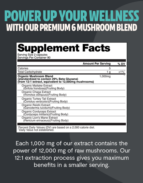 Load image into Gallery viewer, Ultimate Mushroom Complex Capsules

